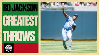 Bo knows throws Take a look at some of Bo Jacksons best outfield throws [upl. by Dreher]