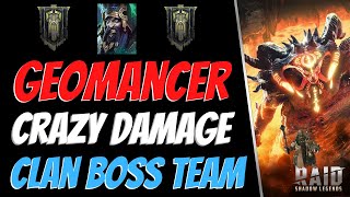 Best Budget Unkillable Clan Boss Team Feat Geomancer Raid Shadow Legends [upl. by Eille]