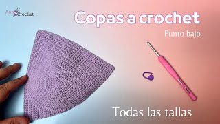 Copas a crochet  Todas las tallas [upl. by Adgam]