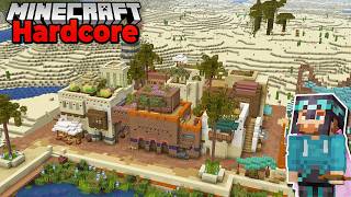 Starting a NEW Desert City Build in Hardcore Minecraft 121 Survival Lets Play [upl. by Volnak131]