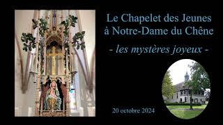 Chapelet des jeunes à la Chapelle NotreDame du Chêne  les mystères joyeux [upl. by Sisson]