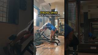 Building strong lowerback  hyperextension machine  athlete training [upl. by Mairhpe]