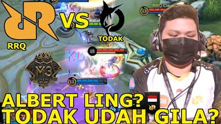 ALBERT DIKASIH LING  TODAK UDAH GILA  RRQ VS TODAK MATCH 1 M3 [upl. by Nahtaj]