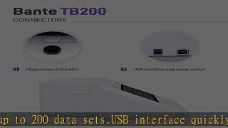 Bante TB200 Laboratory Turbidity Meter  Turbidimeter  2 to 7 Points Calibration Selectable TSS M [upl. by Hippel527]