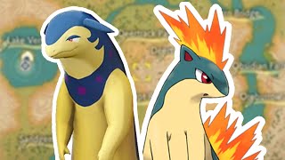 Quilava Evolves into Hisuian Typhlosion  Legends Arceus [upl. by Nottus]