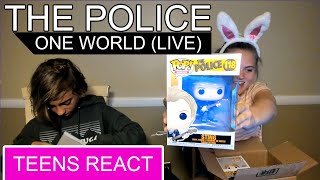 Teens Reaction  The Police  One World Live [upl. by Yliak]