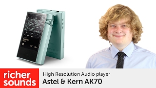 Astel amp Kern AK70  HiRes Audio player  Richer Sounds [upl. by Anisamoht142]