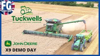 John Deere X9 Combine Demo Day with Tuckwells [upl. by Rory]