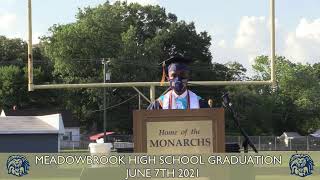 Meadowbrook High School Graduation  6721 600 pm Ceremony [upl. by Dhiren]