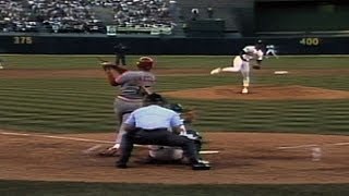 1990 WS Gm4 Glenn Braggs bat breaks on back [upl. by Malka]