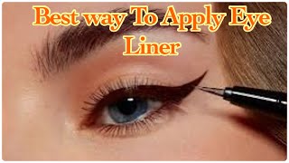 Best Way To Apply Eye Liner With Simple Trick n Tips😍foryou viralvideo eyeliner eyemakeup [upl. by Lail]