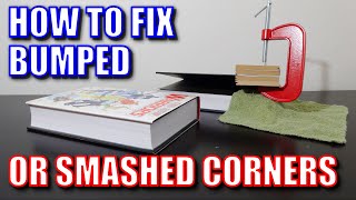 How to fix Bumped  Smashed Corners on an Omnibus or Hardcover Book [upl. by Atinus]