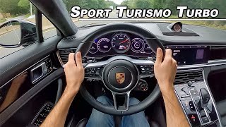 2018 Porsche Panamera Turbo Sport Turismo  550hp Station Wagon POV Binaural Audio [upl. by Relyat362]