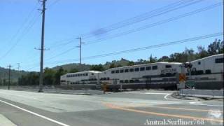 Metrolink F59PHI 883 with K5LA and P2 horns at the same time [upl. by Ahseer817]