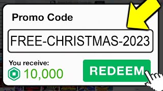 This SECRET Promo Code Gives FREE ROBUX Roblox Christmas 2023 [upl. by Reiko]