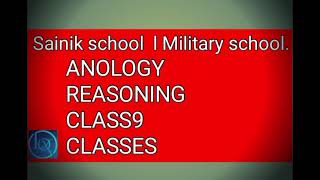 Sainik school class9 ANALOGY CLASSES Genius study [upl. by Clementas]