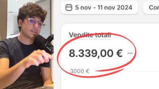 ho lanciato un ecommerce e ho fatto €8339 in 6 giorni [upl. by Aloeda]