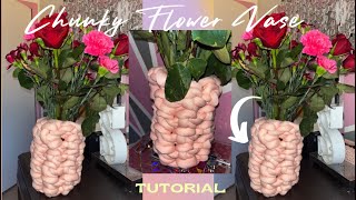 How to crochet a flower vase beginner  expert friendly  easy amp fun tutorial [upl. by Purvis]