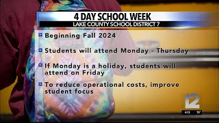 Lake County School District 7 shifts to 4day school week [upl. by Fawn240]