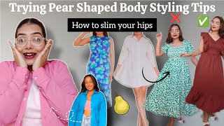 Trying Pear 🍐Shaped Body Styling Tips 🤯✨  KHUSHI GUPTA [upl. by Corvese]