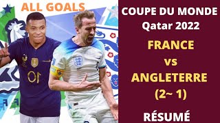 Résumé FRANCE vs ANGLETERRE 21 coupe du monde 2022  Résumé France vs Angleterre 2022 et Buts [upl. by Dan]