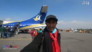 Kathmandu to tumlingtar Vlog Flight Reupload 2078 Buddha Air [upl. by Leafar304]