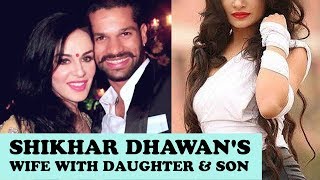 Ayesha Mukherjee Shikhar Dhawans Wife with Daughter and Son  Biography [upl. by Decker15]