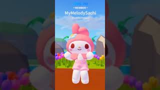 Cute MyMelodySachi Dance with Onegai My Melody  My Dream Songs [upl. by Lukash]