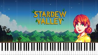 Music Box Song  Stardew Valley Piano Cover  Sheet Music 4K [upl. by Carrnan]