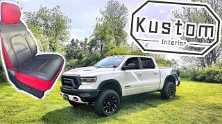 2019 Ram Kustom Interiors Seat Covers Install [upl. by Nirihs78]