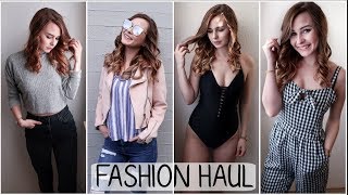 TRY ON Spring Fashion Haul  Topshop Hollister Vero Moda  NinasLife [upl. by Auhoj384]