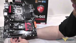 MSI Z77AG45 Gaming Motherboard Unboxing  Overview and Benchmarks [upl. by Yevoc]