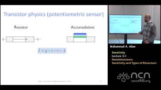 nanoHUBU Nanobiosensors L31 Sensitivity  Nanobiosensors Sensitivity and Types of Biosensors [upl. by Sachiko]