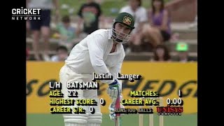 From the Vault Langer shows guts in testing debut innings [upl. by Liv]