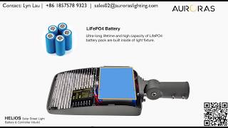 Auroras Split Solar Street Light IoT Connected Public Lighting Smart Poles [upl. by Michal96]