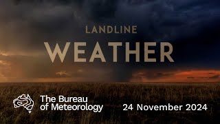 Weekly weather from the Bureau of Meteorology Sunday 24 November 2024 [upl. by Dag]