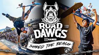 Best Vert Skateboard Event on the Beach  ROAD DAWGS  X Games Vert Pro Highlights [upl. by Htaras]