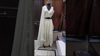 Designer blouse white lehnga fashion lehnga shorts [upl. by Norm]