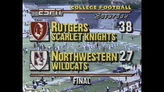 Rutgers vs Northwestern Football 1989 [upl. by Cooper331]