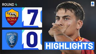 RomaEmpoli 70  Giallorossi cruise to massive win Goals amp Highlights  Serie A 202324 [upl. by Nahtanaj]