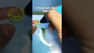 2 trucos para a dibujar con lápiz 3D miniature diy lápiz3d [upl. by Laughlin529]