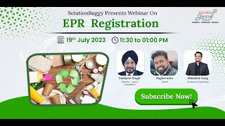 Webinar on EPR Registration by SolutionBuggy [upl. by Auberbach]