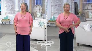 Spanx Go With The Flow Wide Leg Pants on QVC [upl. by Nosnaj]