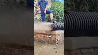 Fun hydro jetting a great way to clean your pipes shorts [upl. by Ytinav]