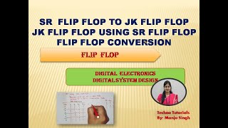 U3L31  SR Flip Flop to JK Flip Flop Conversion  JK FF using R FF  Flip Flop Conversion [upl. by Rawley905]