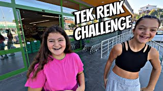 MASAL VE ÖYKÜ İLE MARKETTE TEK RENK CHALLENGE [upl. by Kcired]