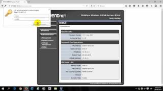configuracion en modo AP trendnet TEW 638PAP [upl. by Elokin]