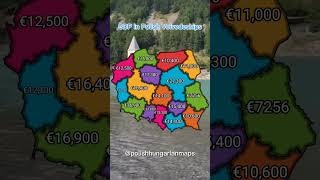 GDP in Polish Voivodeships dc map fy mapping poland [upl. by Good77]