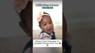 Military Dads Message Leaves Her Overjoyed lovestory [upl. by Jsandye]