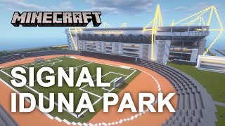 Minecraft SIGNAL IDUNA PARK 11  Borussia Dortmund Stadium  Minecraft recreation BVB [upl. by Neenej]